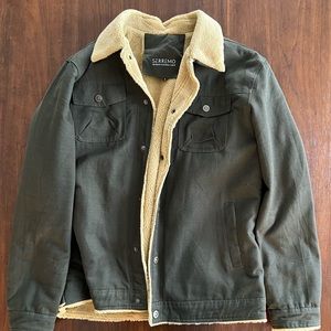 Serremo Everest Jacket, size large, color: army green.